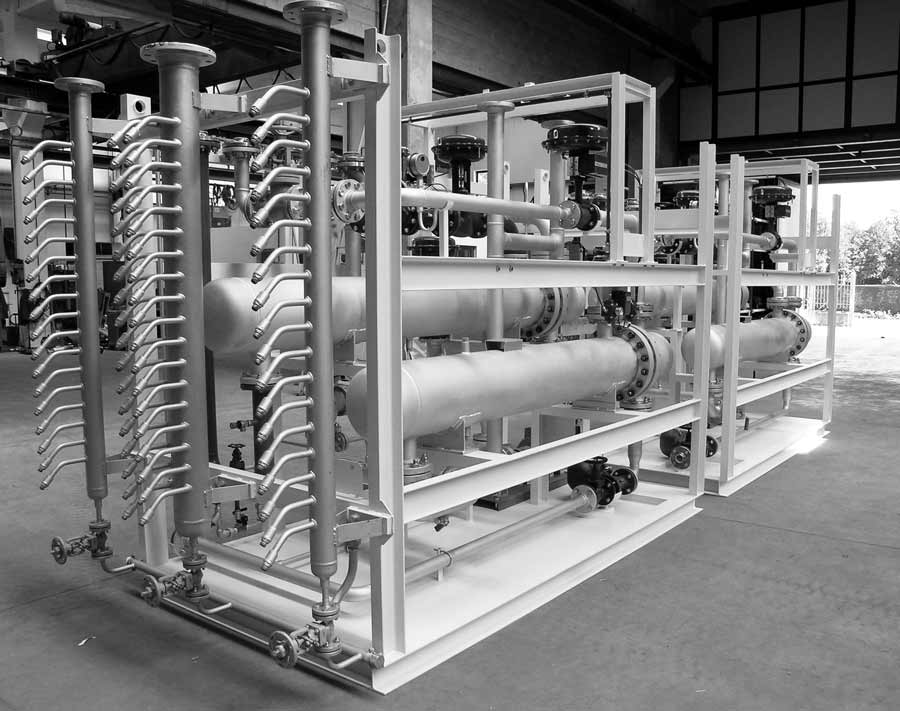 Termoregolazione piastre pressa per produzione PVC in lastre